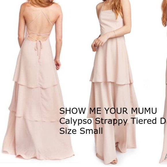 Calypso Strappy Tiered Maxi Dress - Picture 2 of 2